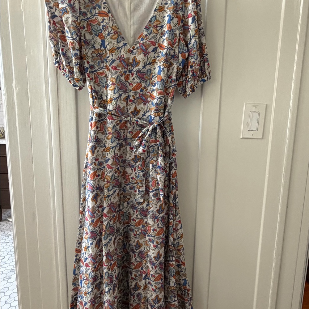 Boden Colorful Floral Midi Dress